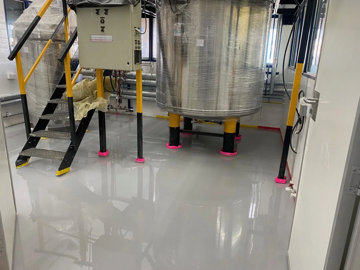 Epoxy floor in food processing and industrial environments, Botswana