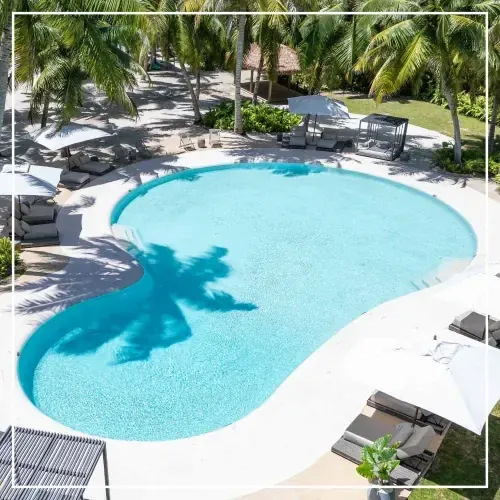 Cemcrete Pool Quartz beach-entry pool finish, Botswana