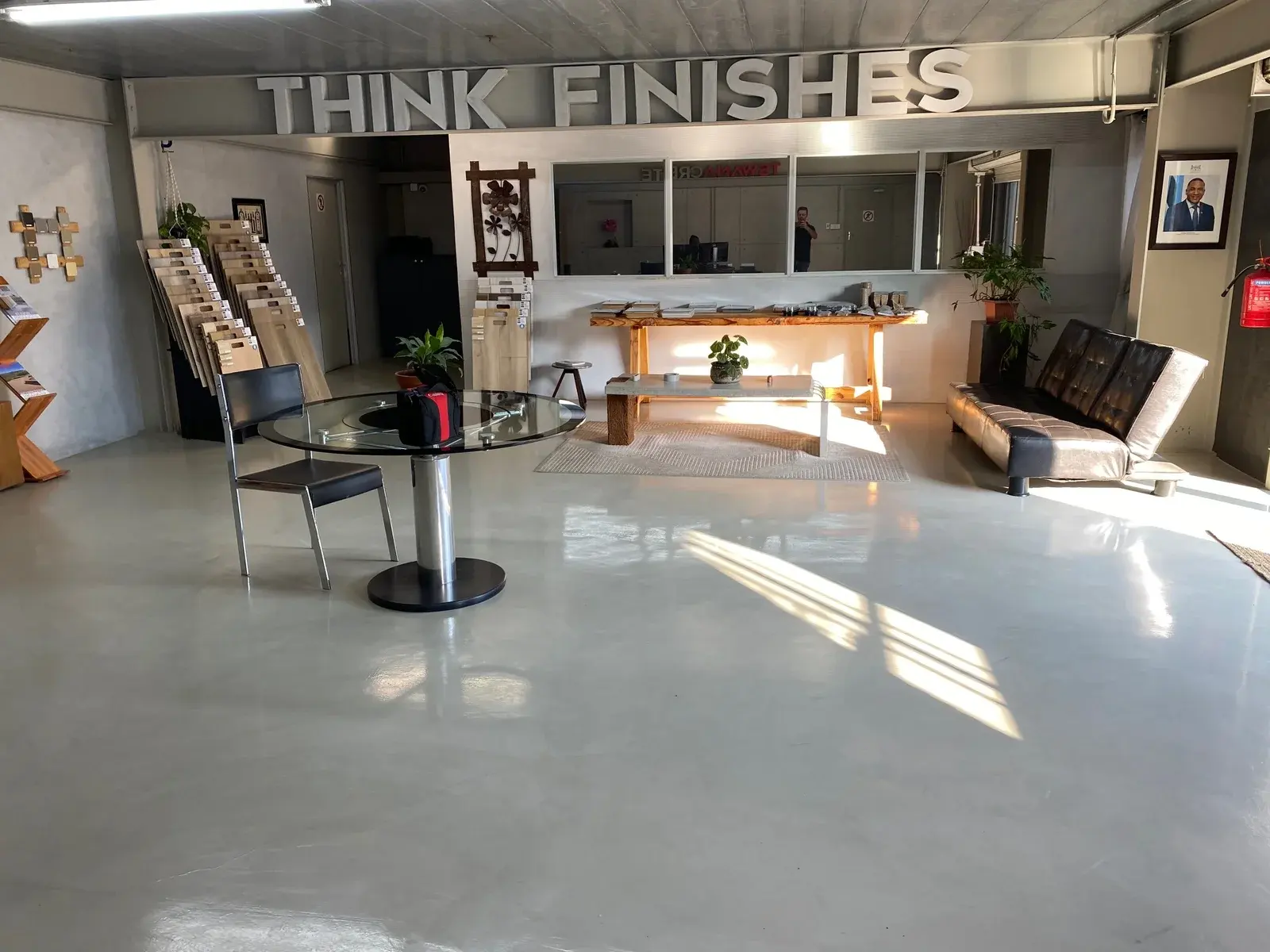 Tswanacrete showroom and reception area, Gaborone, Botswana
